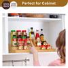 3-Tier Kitchen Cabinet Organizer Bamboo Spice Storage Shelf Spice Rack Organizer  Cabinet