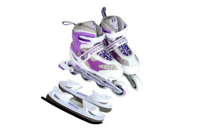 SPARTAN 2-in-1 Rollschuhe - lila - L (38-41)