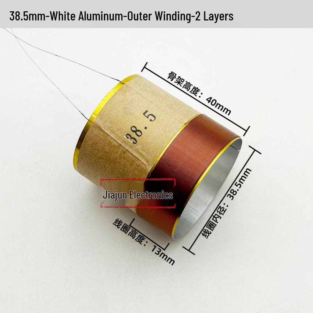Black Aluminum Woofer Voice Coil Repair Kit - Core Wire: 25-125, Coil Sizes: 65.5mm, 75.5mm, 99.5mm