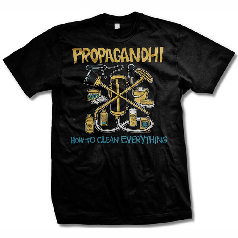 Collection PROPAGANDHI How To Clean Everything Shirt Black All Size S-5XL Unisex T-Shirt XXXXL