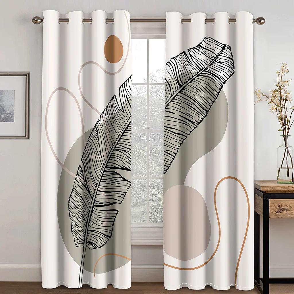 3D 3D Digital Printing Minimalist Style Gold Texture Sunshade Curtains Luxury Living Room Bedroom Window Decor Art Home Curtains