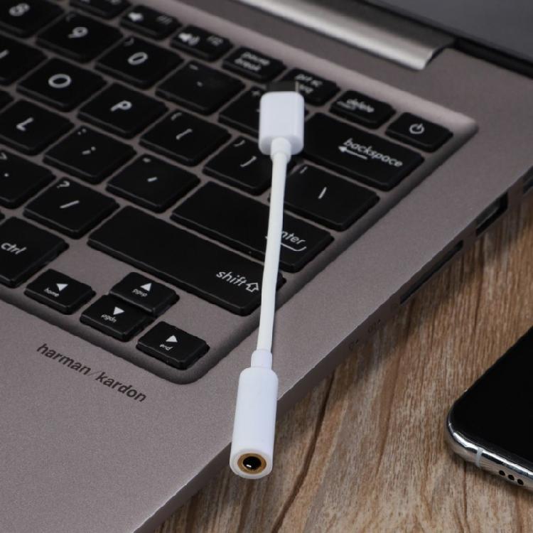 USB Type C to 3.5mm Female Headphone Adapter USB C to Sound Dongle Cable Cord Signal Transfer Converters for Mobile Phon