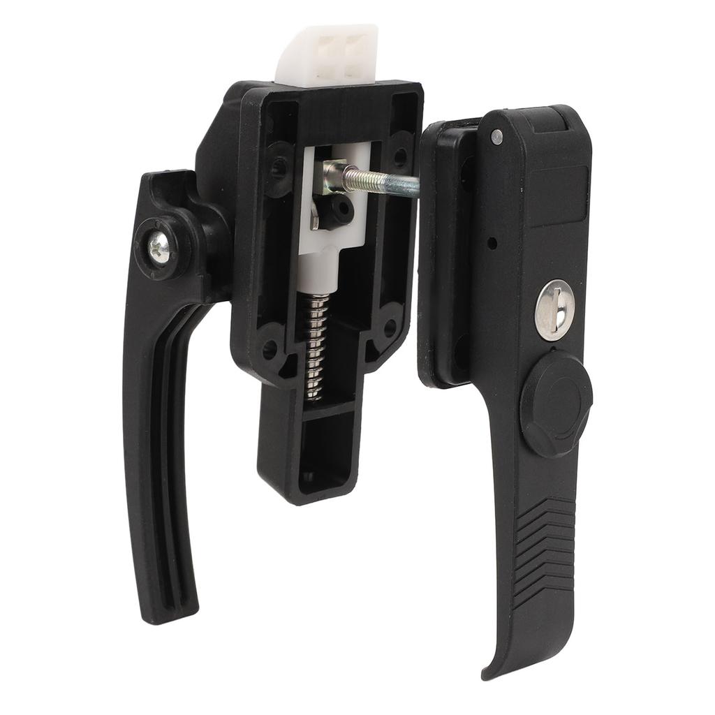 RV Screen Door Latch Matte Black High Strength Enhanced Safety Door Handle Latch Lock for Campervan Trailer Boat Yacht