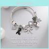 Stainless Steel Cat Bowknot Star Charm Bracelet For Fashion Casual Wear