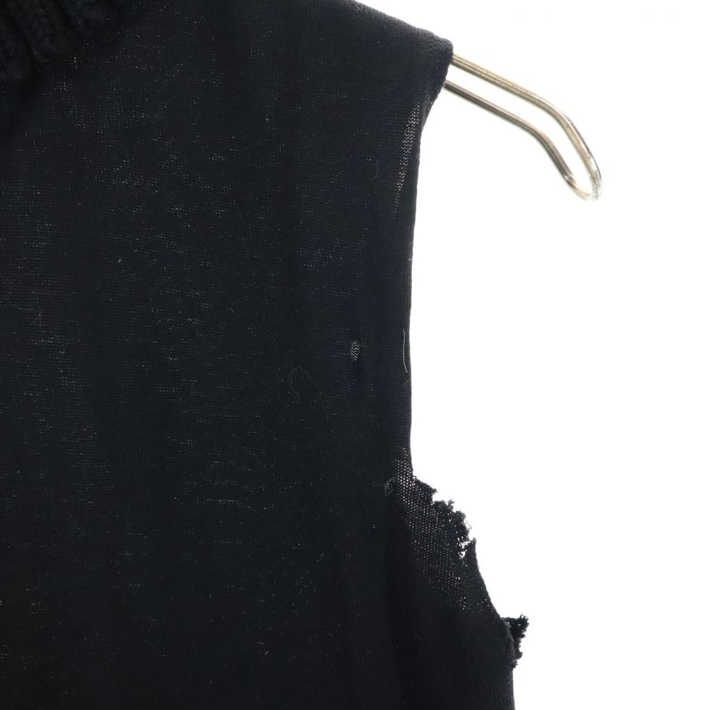 CHANEL No sleeve turtleneck Knit vest 38 black Women Used