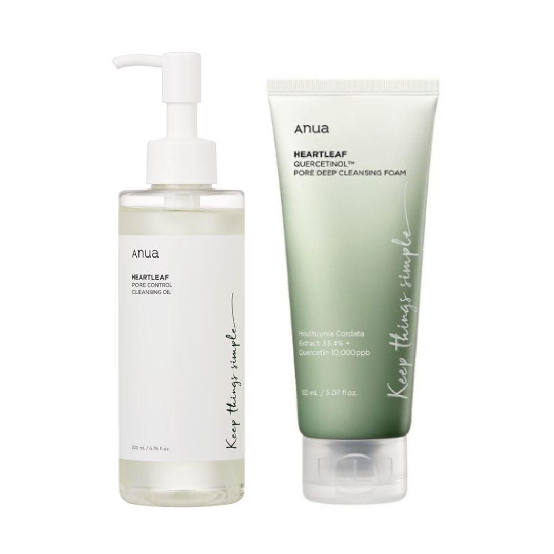 

Anua Cleansing Set of 2 (Cleaning Oil + Cleansing Foam) Anua Cleansing Set of 2