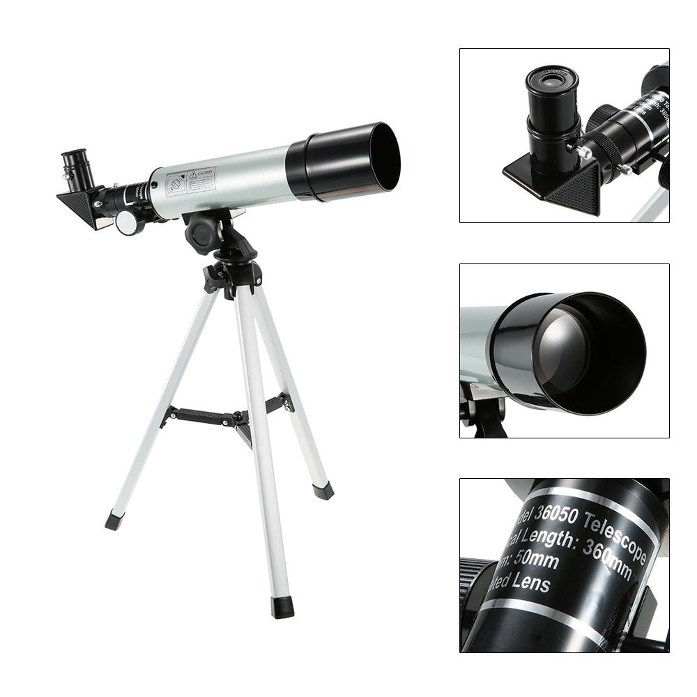 Telescop Astronomic Hd Refractor Zoom 60x Cu Trepied Monocular Pentru Călătorii în Aer Liber