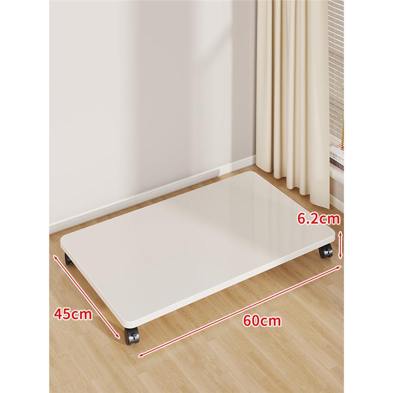 Multi-Purpose Movable Storage Tray with Casters: Floor Stand, Shelf, Bracket, and Container