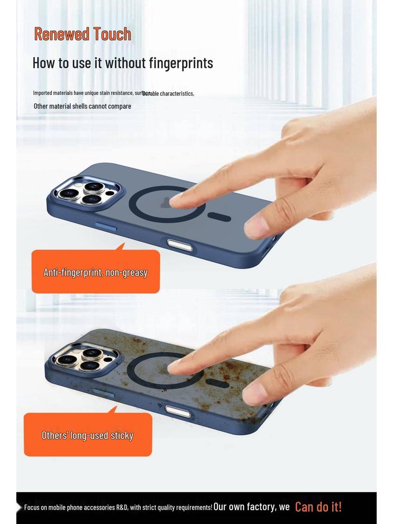 Apple 16 Pro Max Eagle Eye Magnetische Handyhülle: Mattiertes Hautgefühl, Premium Sturzschutz für iPhone 17.