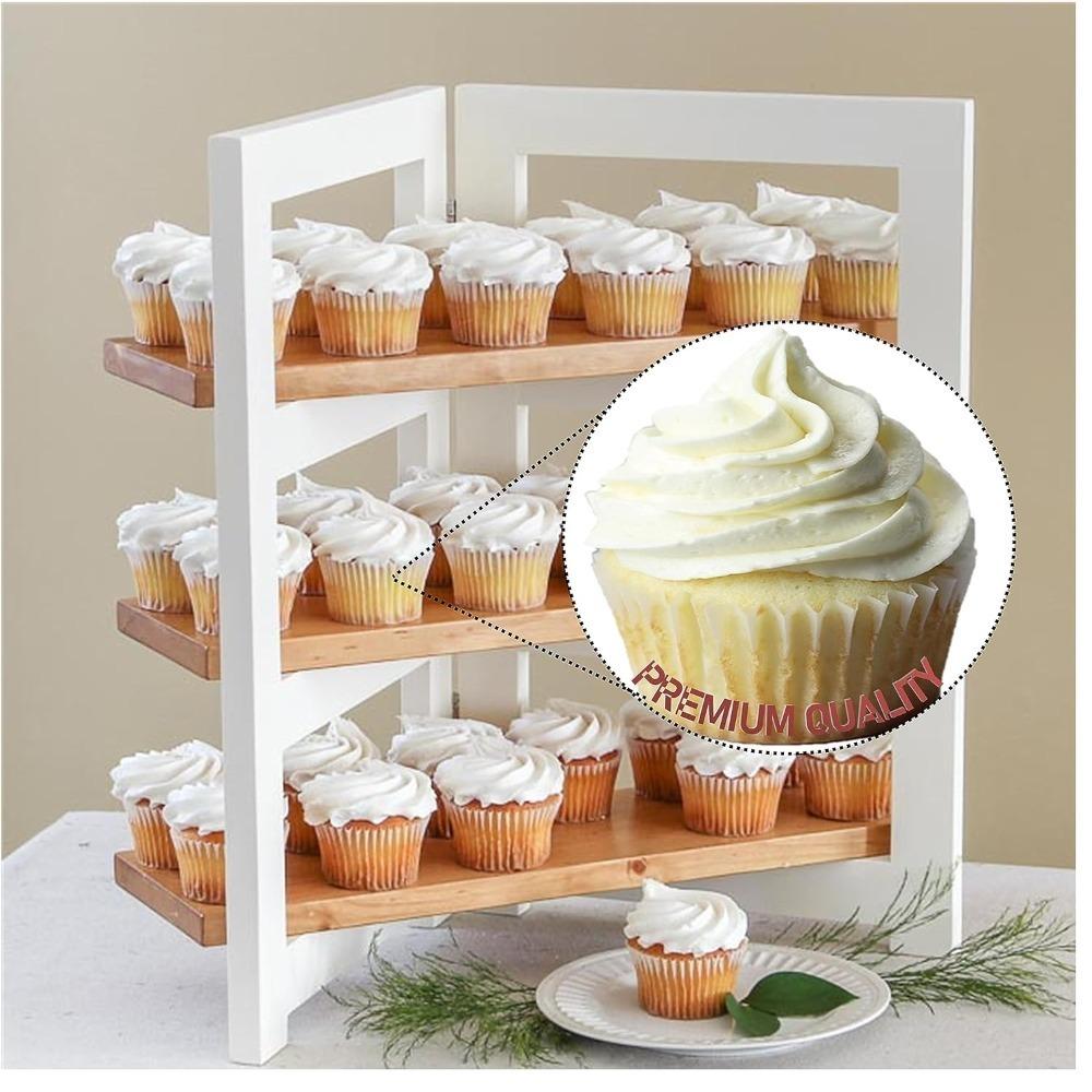 100 PACK BAKING CUP Premium Grease Proof Food Grade Cupcake Liners, Oven, Microwave Safe, Great for Muffins, Desserts, and More