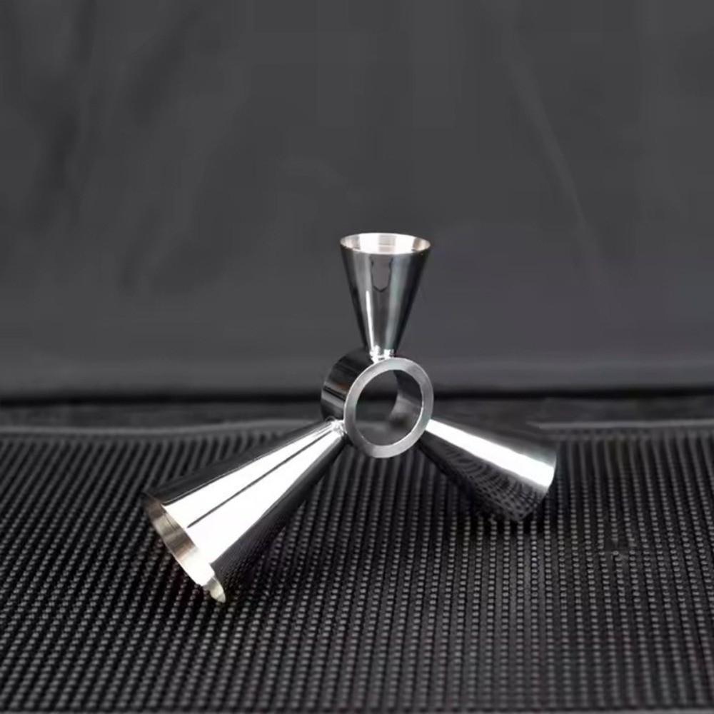 Professional 3-Ended Measuring Cup Multi-Capacity Drink Spirit Jigger Rotary Measuring Cup  Parties