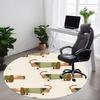 1pc Dachshund Sweater Pattern Chair Carpet for Office Non Slip, Machine Washable Rug for Office, Room Holiday Decor for Christmas, Birthday Polyester