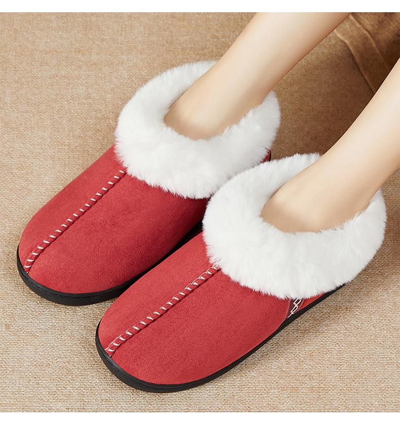 Módní Crestar Zimní Plyšové Pantofle s Kožíškem Pro Ženy Nové Měkké Pohodlné Teplé Bavlněné Boty pro Vnitřní i Venkovní Použití Dámské Nazouvací Pantofle s Chloupky