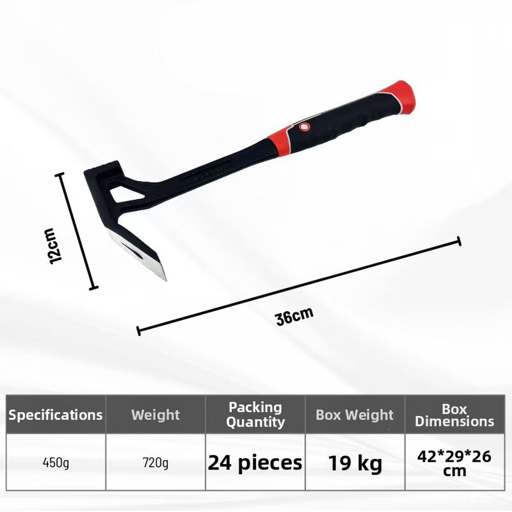 Professional Dual Task Hoe Hammer for Soil Cultivation and Nail Driving Pulling In Farming and For Gardening Settings