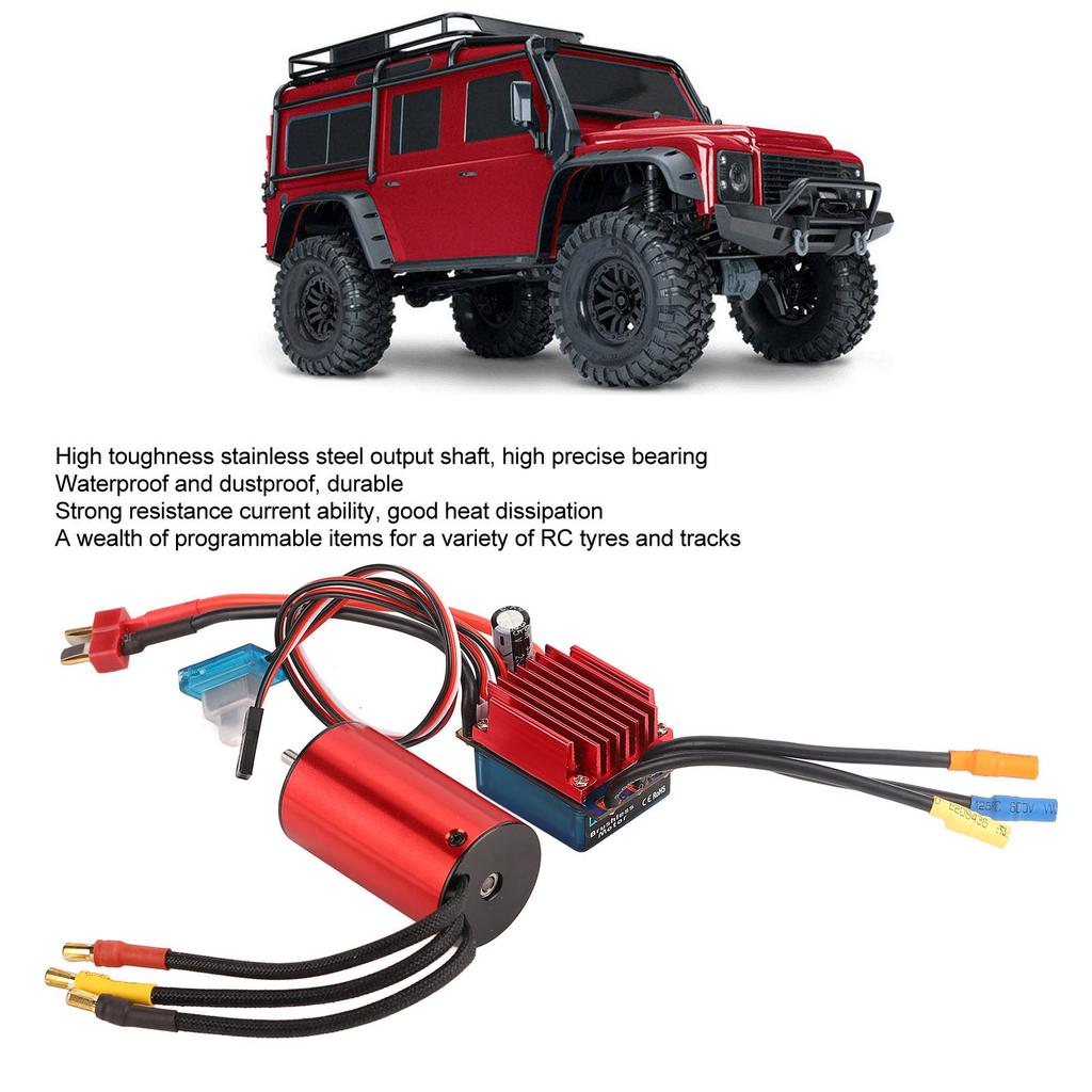 S2845 3700KV Brushless Motor 35A ESC Set Waterproof Electric Speed Controller for Traxxas for HSP 1/12 RC Car