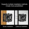 Rutschfeste 360 Grad drehbare Schreibtischlüfterhalterung Universelle Halterung für 12/14cm PC-Kühlventilatoren