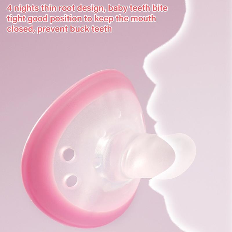 Soft Soothing Pacifier for Newborns Dummy Nipple Design for 0 To 18 Months Baby Enjoy Anxiety and Stress Alleviation