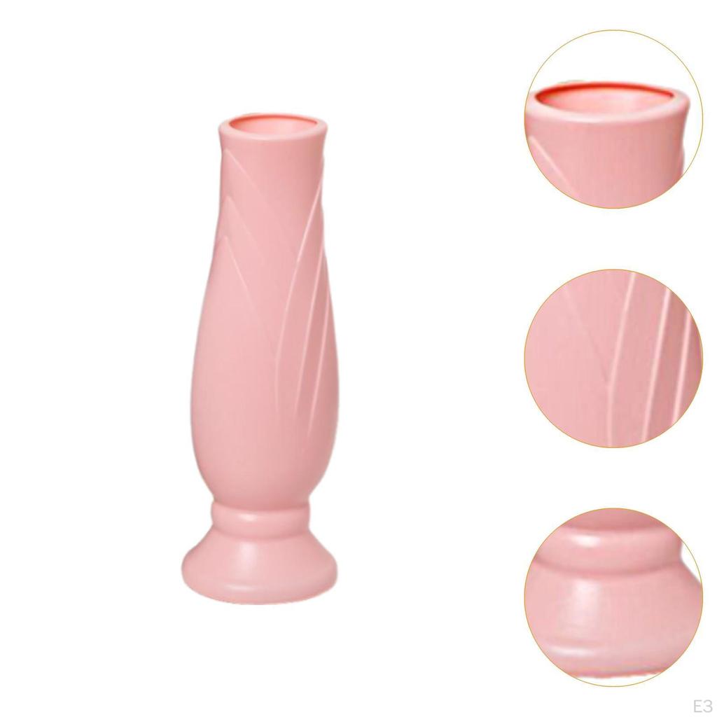 Decorative Unbreakable Modern Collectible Bud Vase for Indoor Farmhouse Restaurant Entryway