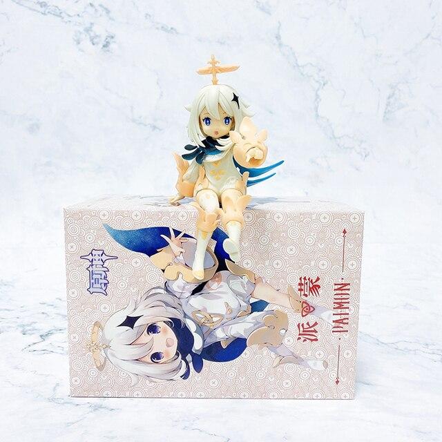 6pcs /Set Genshin Impact Anime Figure Paimon Action Figure Klee /Paimon /Barbatos /Aether /Diluc Ragnvindr /Amber Figurine Doll Toys