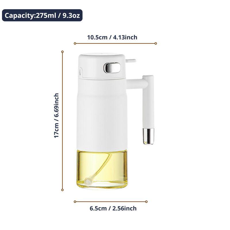 

Распылитель масла 275 мл кухонная бутылка для маслаСтеклянный дозатор масла для салата, приготовления выпечки, кемпинга, барбекю, герметичный