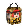 Yayoi K-Kusama Pois Gialli Borse Termiche Isolate per Pranzo per Ufficio Borsa Portatile per Cibo Contenitore Termico per Cibo