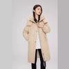 Women's Plus Size Cotton Clothing Winter Medium-length Over The Knee Waffle Thickened Cotton Jacket Tide Jacket