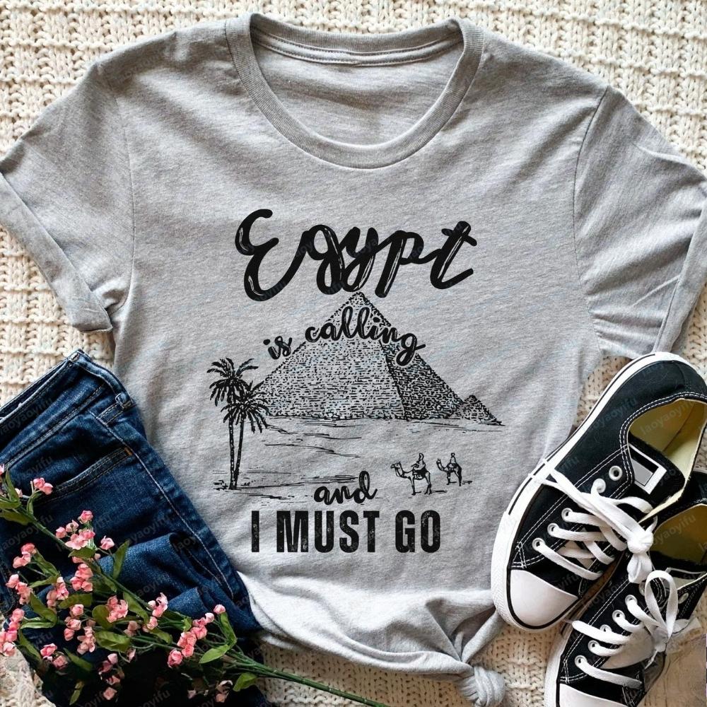 Egypt Gifts Trip Vacation Travel Tshirt Funny Egypt Shirts Pyramids of Giza Tee Globetrotter T-