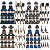 Kids Toys Civil War Volunteer Corps Infantry Soldiers West Cowboy  Weapon Equipment Figures Sets Childrens Birthday Gifts