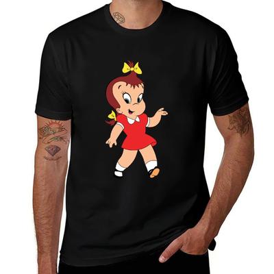 Little Audrey Cartoon TShirt Casual Graphic Print Tee