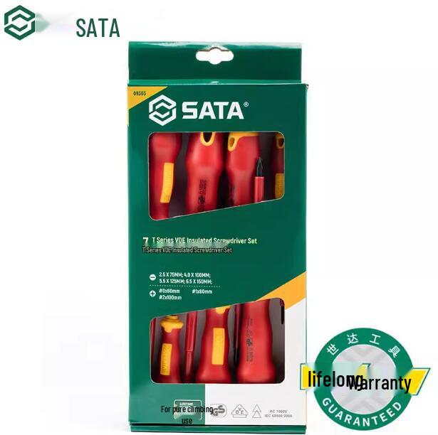 SATA 7-Piece VDE Insulated Magnetic Screwdriver Set 09303