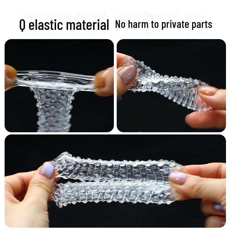 Miji Double Finger Sleeves with Raised Particles - G-Spot Adult Flirting Toys (500/Box)