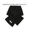Solid Color Cross Neck Warmer Windproof Minimalist Wool Knitted Scarf Thickened Cold Protection Women Winter Neckerchief