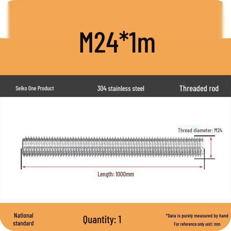 Stainless Steel Full Threaded Rod Bolt M5-M42