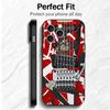 Eddie Van Halen Graphic Guitar Soft Phone Case for iPhone 16 16E 17 Air 15 Pro Max 14 Plus 13 Mini 11 12 7 Black Cover Back Shel