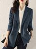 Retro Corduroy Suit Jacket for Women In Autumn / Winter, British Style Casual and Sophisticated Small Blazer with High-end Feel