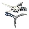 Adjustable Open Ring Men Women Vintage Fish Design Plated Geometric Statement