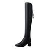 Over-knee Boots Women's 2025 New Fleece Slim High-heeled Boots Over-knee Versatile Fringed Korean Version Boots