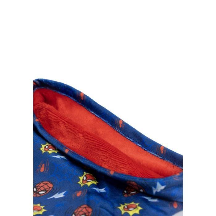 Snood Enfant - Spider-Man - Masque Iconique - Doux - Confortable - Doublure Rouge
