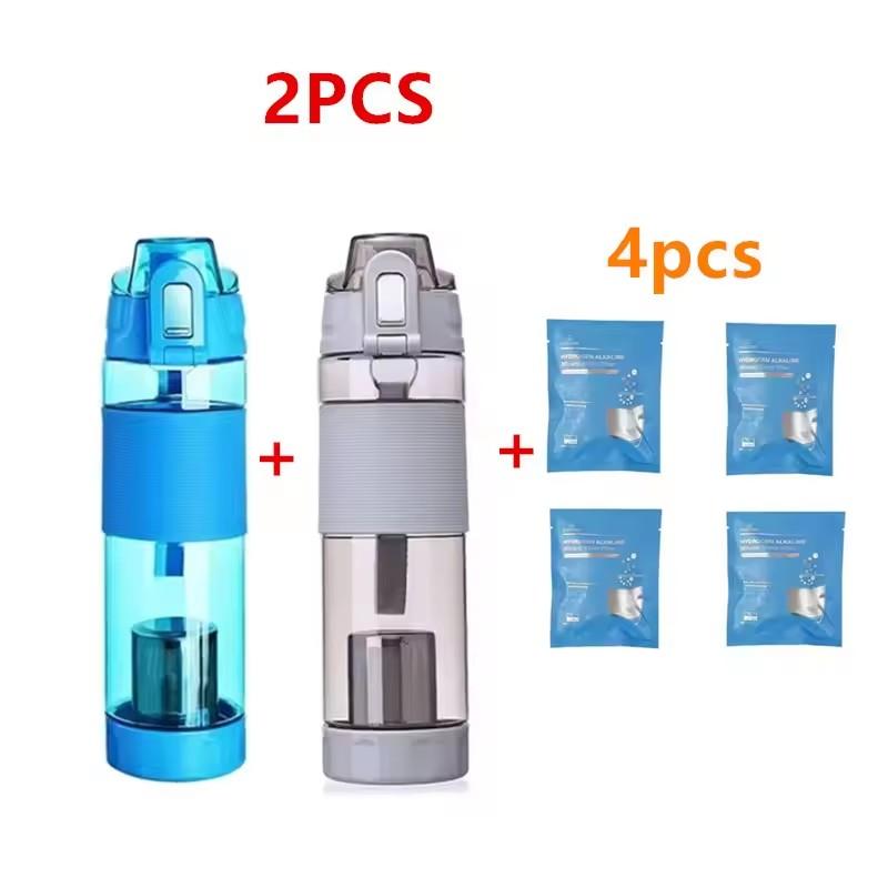 Tomaline Alkaline Water Cup (Increase the PH To the 7.2 To 9.5 Energy Bottle,650ml Alkaline Water Bottle Sports Filter Bag