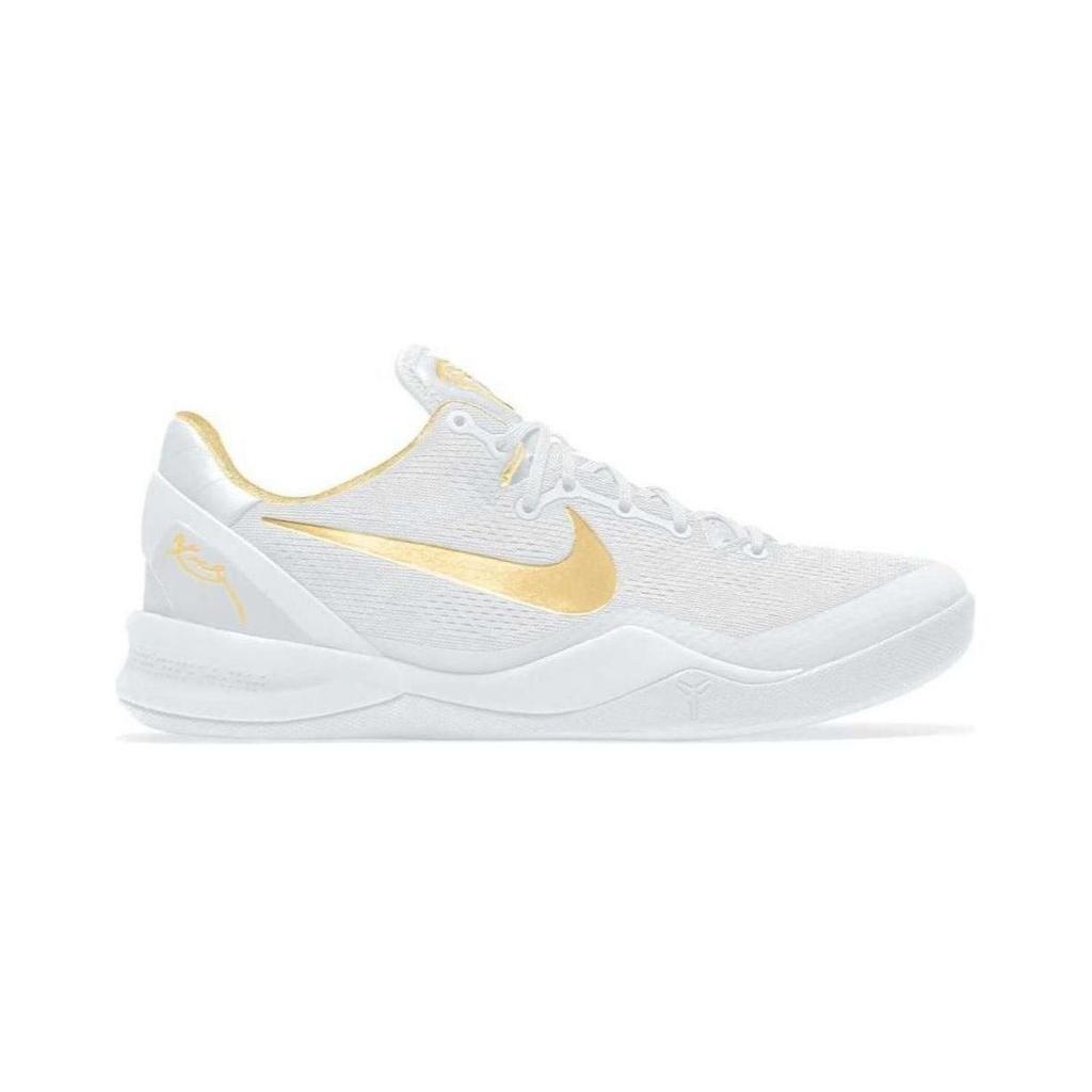 Nike Kobe 8 PS Mambacita Dětské tenisky Bílá Metalická-Zlatá Černá FN0267-102