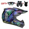 Cool Off-Road Helmet ABS Motorcycle Helmet, Men's Bicycle Helmet, Mountain Biking Helmet, Go-kart Helmet