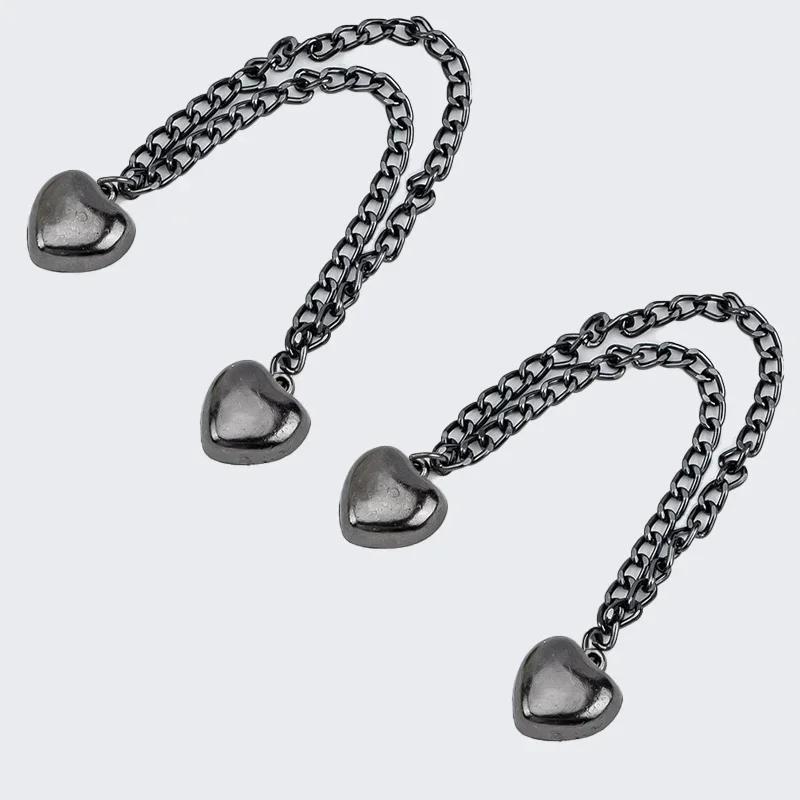 Multi-Function Magnetic Clothing Clip with Chain Metal Buttons Clip Clothes Scarf Trouser Legs Cuff Fixing Magnet Buckles