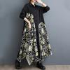 Long Sleeve Plus Size Vintage Floral New In Dresses for Women Casual Loose Spring Autumn Shirt Dress