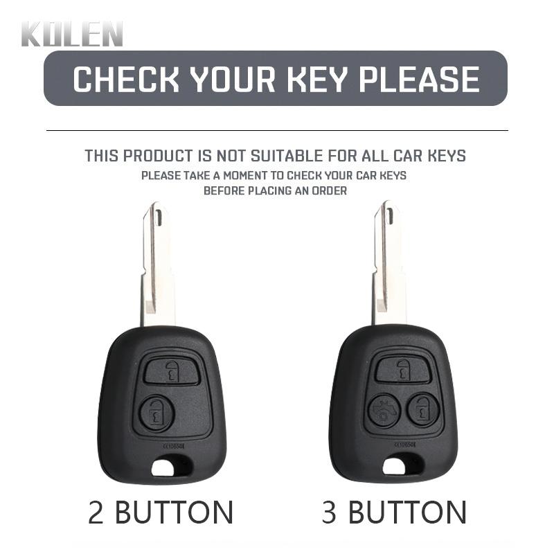 Tpu Car Key Case Cover Shell Fob For Peugeot 106 107 206 207 307 406 407 For Citron C1 C2 C3 C4 Xsara Picasso For Toyota Aygo