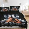 Retro Tupac HipHop Legende Druck 3-teiliges Bettwäsche-Set Bettbezug mit 2 Kissenbezügen Heim-Geburtstagsgeschenk