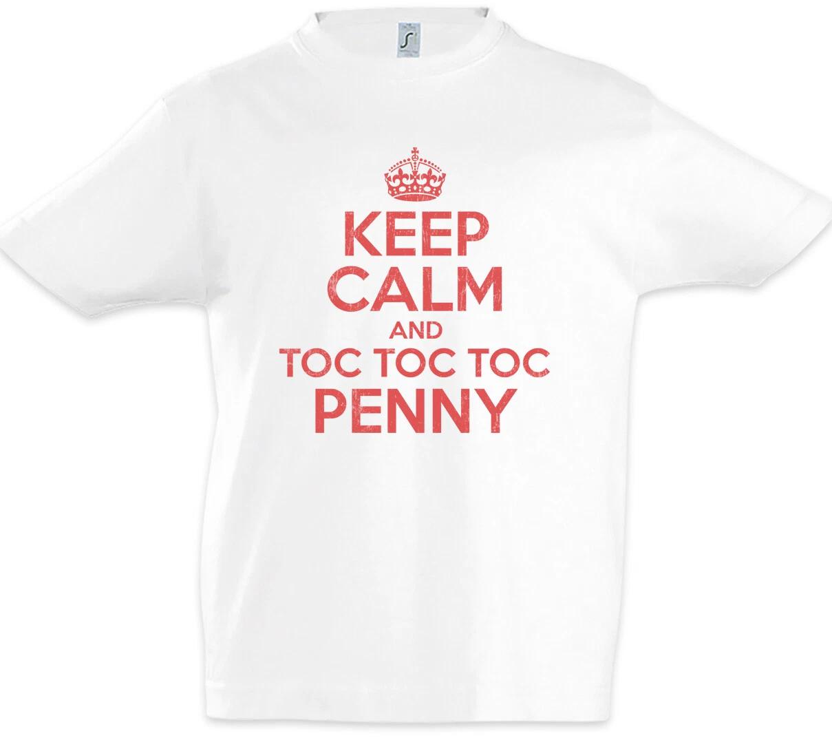 Keep Calm And Toc Penny Kids Boys T-Shirt The Big Sheldon Bang Fun Theory- 110