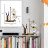 Visual Timer,Pen Holder Vintage Metal Hourglass 360° Rotating Large Antique Sand Clock Brass-tone Metal Glass Timer 15 Minutes / 30 Minutes / 60