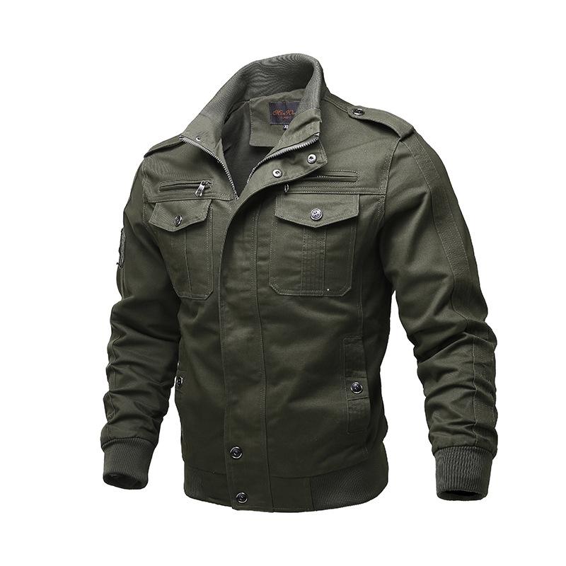 New Autumn Double Inner Bag Tooling Jacket Military Casual Cotton Outdoor Uniform Coat