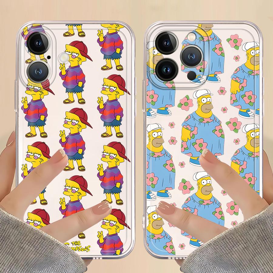 The S-simpsons Case for iPhone 17 Pro Max 11 15 XS Max Air 7 8 16 XR 13 Pro 14 Plus 12 Mini Soft Phone Cover