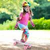 Skateboard Flashcard With Glowing Rgb Led Wheels Flowers